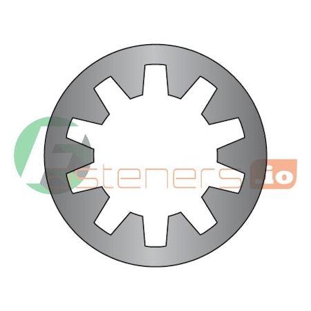 Newport Fasteners Internal Tooth Lock Washer, For Screw Size #3 Steel, Black Zinc Finish, 10000 PK 559699